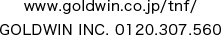 www.goldwin.co.jp/tnf/ GOLDWIN INC. 0120.307.560