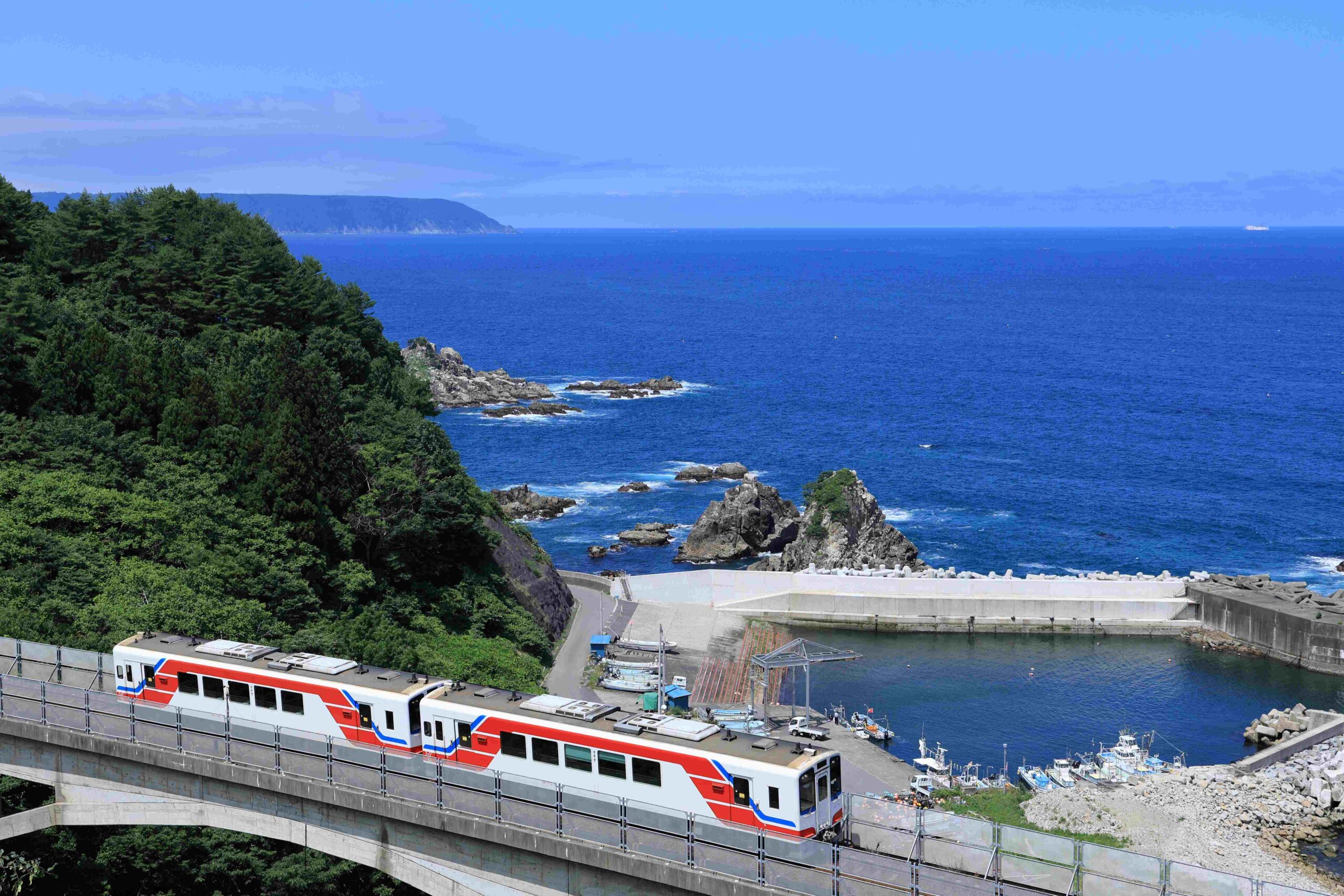 白井海岸から堀内間の大沢橋梁