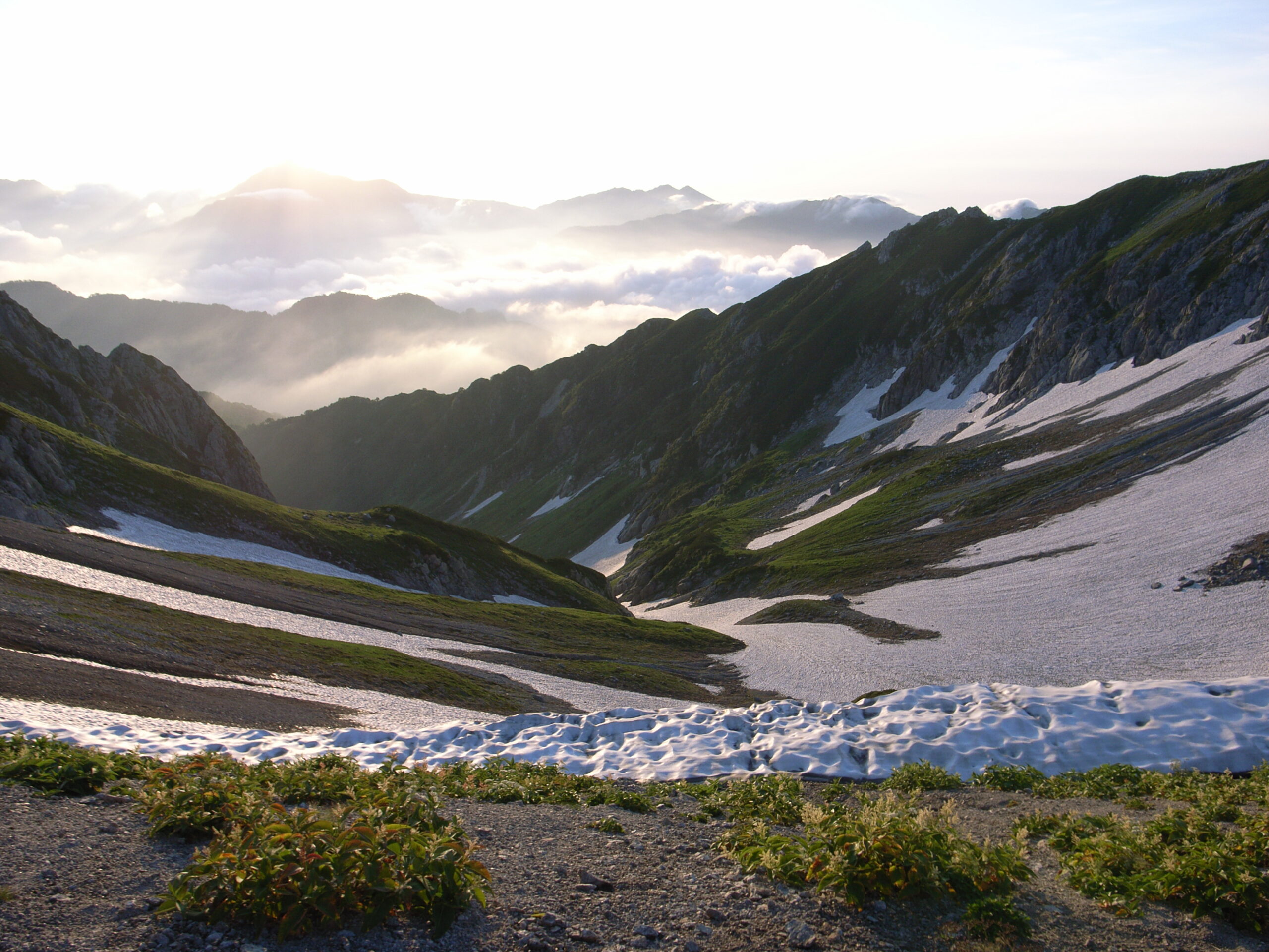 立山三山の山岳風景